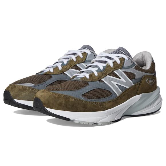 NWT New Balance Unisex Sneaker, Olive/Grey,Men 7 / Women 8.5 main image 4